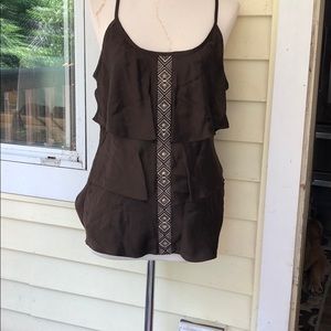 WHITE HOUSE/BLACK MARKET SILK TOP, Size M